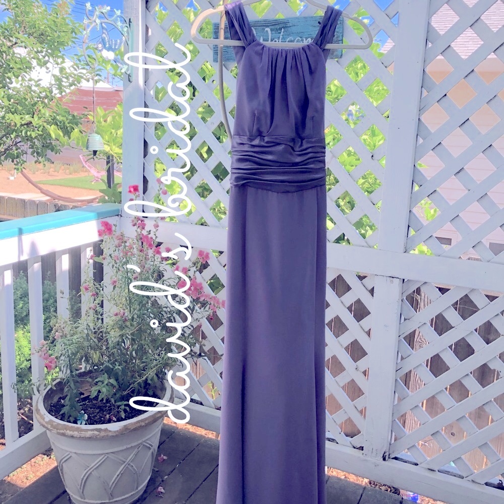 David’s Bridal Stunning Lavendar Bridesmaid Dress